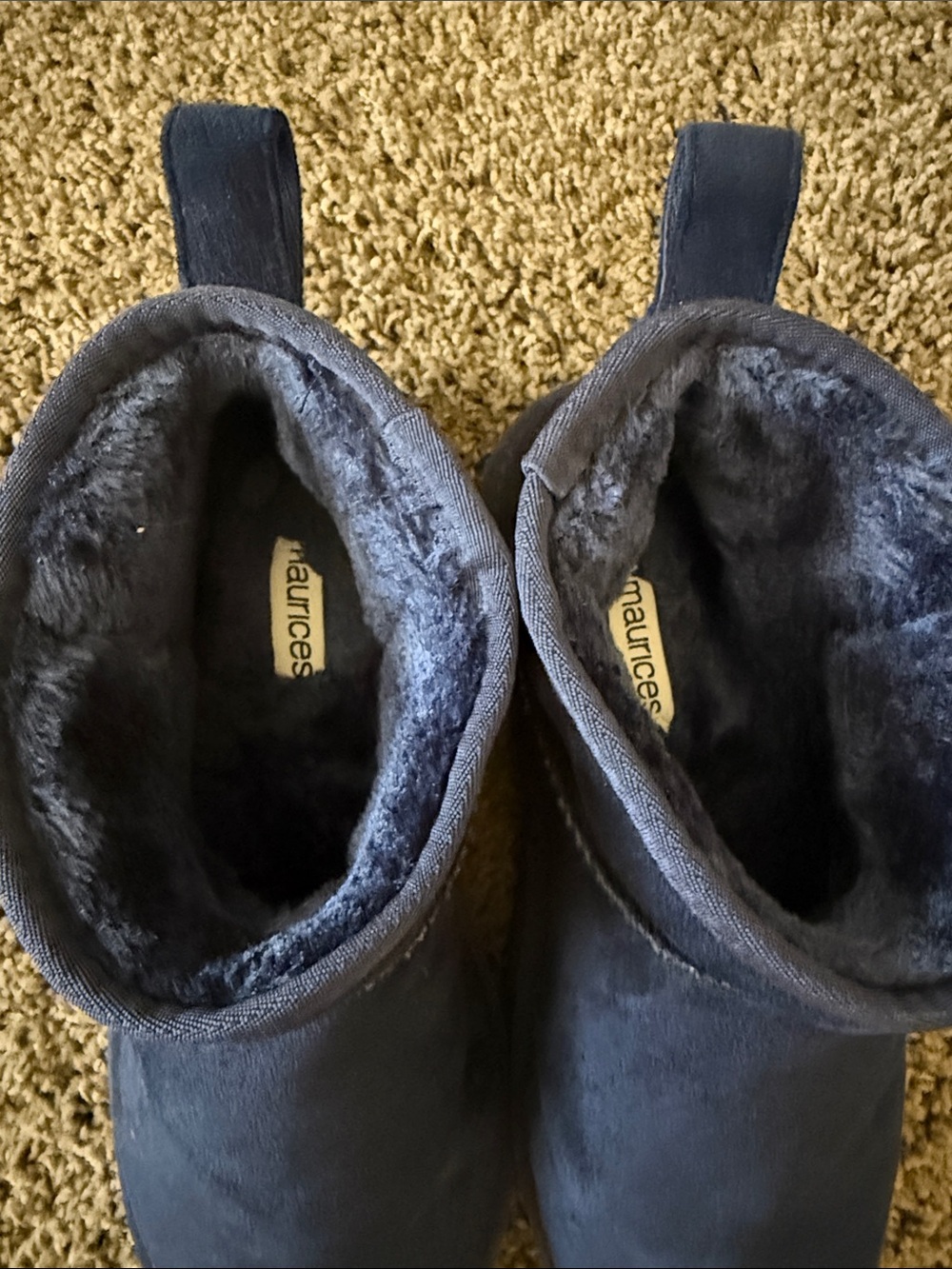 marices • navy suede short ankle boots - Picture 4 of 5